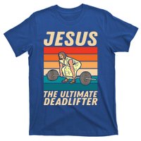 Jesus The Ultimate Deadlifter Funny Vintage Gym Christian Gift T-Shirt