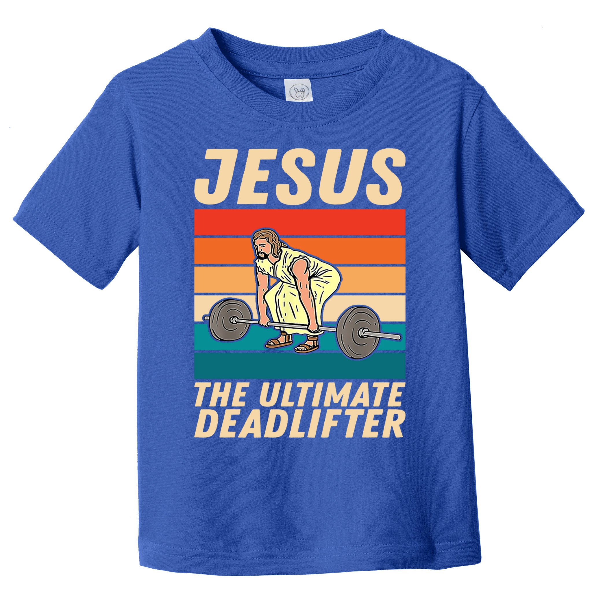 Jesus The Ultimate Deadlifter Funny Vintage Gym Christian Gift Toddler T-Shirt