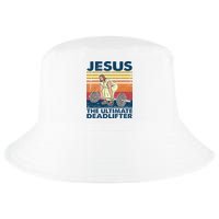 Jesus The Ultimate Deadlifter Funny Christian Gym Cool Comfort Performance Bucket Hat