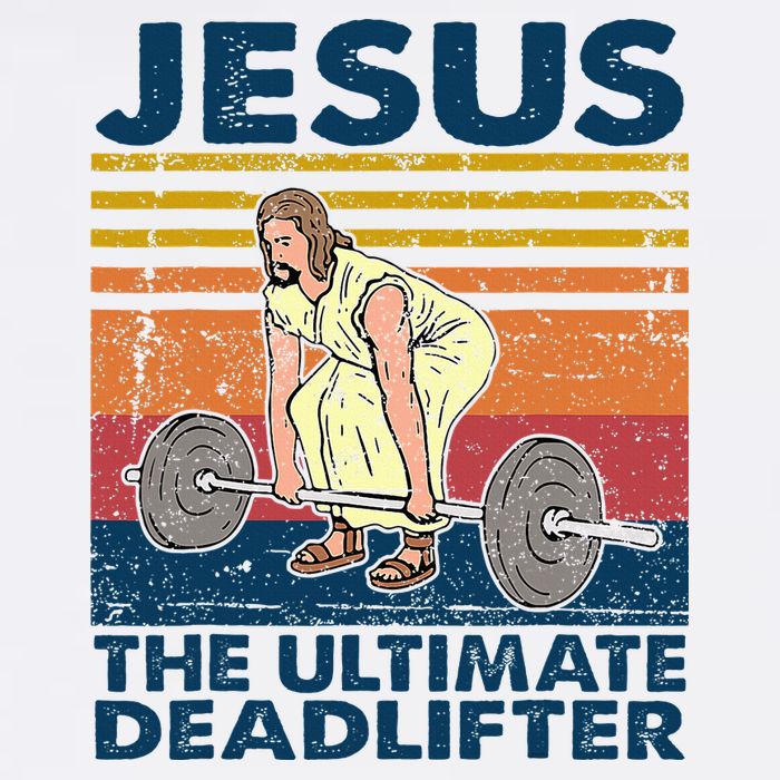 Jesus The Ultimate Deadlifter Funny Christian Gym Baby Bodysuit