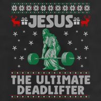 Jesus The Ultimate Deadlifter Christmas Ugly Sweater Cool Gift Hat