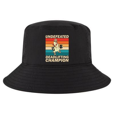 Jesus The Ultimate Deadlifter Funny Vintage Gym Christian Cool Comfort Performance Bucket Hat