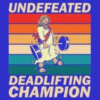 Jesus The Ultimate Deadlifter Funny Vintage Gym Christian Visor