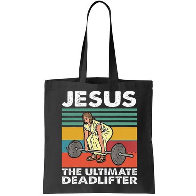 Jesus The Ultimate Deadlifter Funny Jesus Lifting Gym Bag