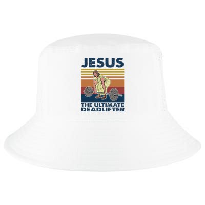 Jesus The Ultimate Deadlifter Funny Gym Bodybuliding Fitness Cool Comfort Performance Bucket Hat