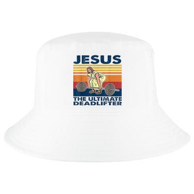 Jesus The Ultimate Deadlift Vintage Gift Cool Comfort Performance Bucket Hat