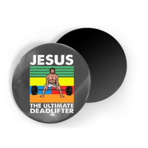 Jesus The Ultimate Deadlifter Fitness Humor Magnet