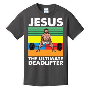 Jesus The Ultimate Deadlifter Fitness Humor Kids T-Shirt