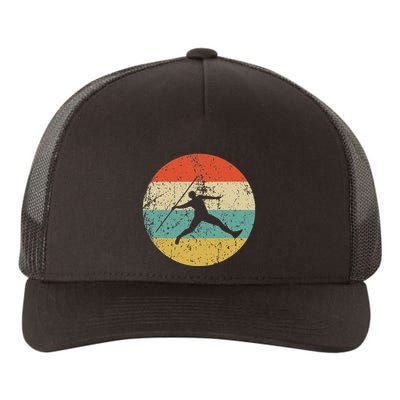 Javelin Throw Vintage Retro Track And Field Yupoong Adult 5-Panel Trucker Hat