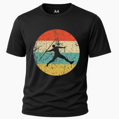 Javelin Throw Vintage Retro Track And Field Performance Shirt