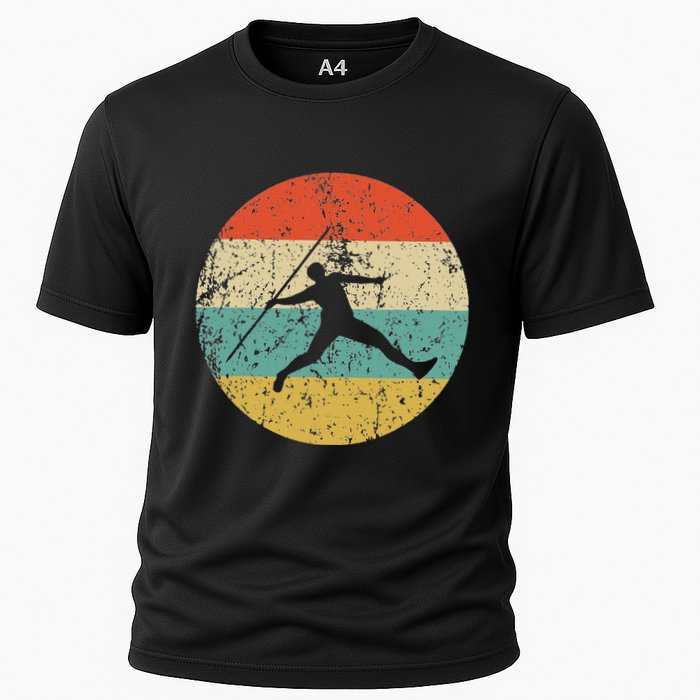 Javelin Throw Vintage Retro Track And Field Performance Shirt
