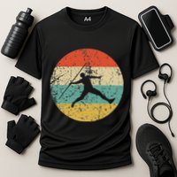 Javelin Throw Vintage Retro Track And Field Performance Shirt
