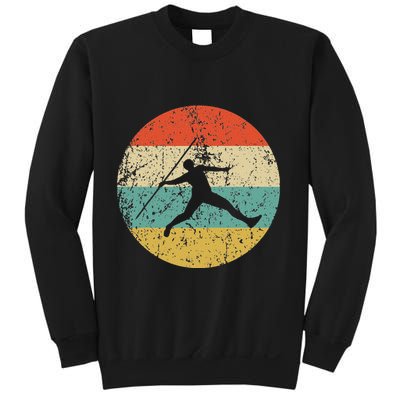 Javelin Throw Vintage Retro Track And Field Sweatshirt