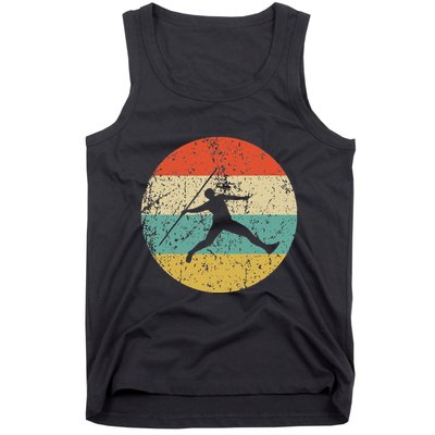 Javelin Throw Vintage Retro Track And Field Tank Top