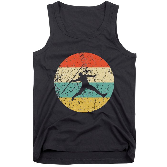 Javelin Throw Vintage Retro Track And Field Tank Top
