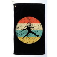 Javelin Throw Vintage Retro Track And Field Golf Towel