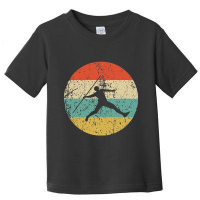 Javelin Throw Vintage Retro Track And Field Toddler T-Shirt