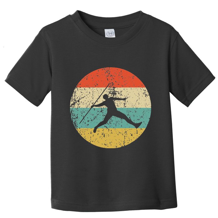 Javelin Throw Vintage Retro Track And Field Toddler T-Shirt