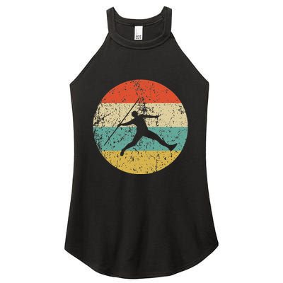 Javelin Throw Vintage Retro Track And Field Women's Perfect Tri Rocker Tank