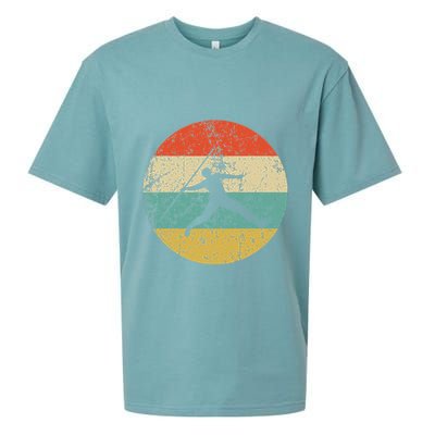 Javelin Throw Vintage Retro Track And Field Sueded Cloud Jersey T-Shirt