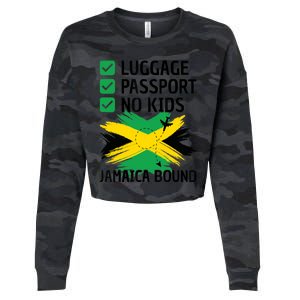 Jamaican Travel Vacation Outfit To Jamaica Wo Jamaica Cropped Pullover Crew