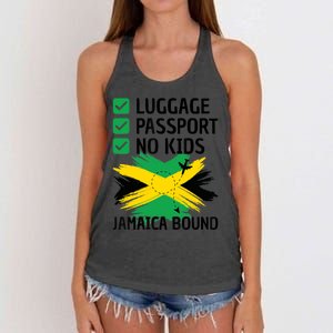 Jamaican Travel Vacation Outfit To Jamaica Wo Jamaica Women's Knotted Racerback Tank