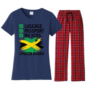 Jamaican Travel Vacation Outfit To Jamaica Wo Jamaica Women's Flannel Pajama Set