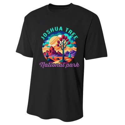 Joshua Tree Vintage National Park Us For Women Performance Sprint T-Shirt