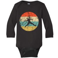 Javelin Throw Vintage Retro Track And Field Baby Long Sleeve Bodysuit