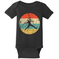 Javelin Throw Vintage Retro Track And Field Baby Bodysuit