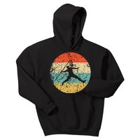 Javelin Throw Vintage Retro Track And Field Kids Hoodie