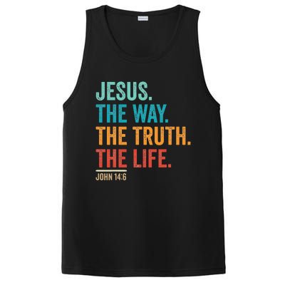 Jesus The Way Truth Life Christian Worship PosiCharge Competitor Tank