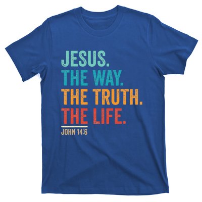 Jesus The Way Truth Life Christian Worship T-Shirt