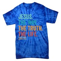 Jesus The Way Truth Life Christian Worship Tie-Dye T-Shirt