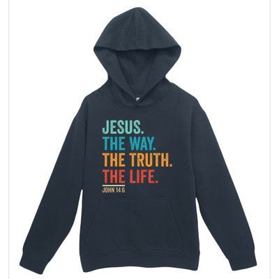 Jesus The Way Truth Life Christian Worship Urban Pullover Hoodie