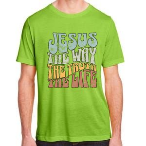 Jesus The Way Gospel Of John 14 6 Faith Adult ChromaSoft Performance T-Shirt