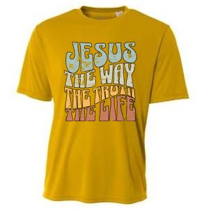 Jesus The Way Gospel Of John 14 6 Faith Cooling Performance Crew T-Shirt