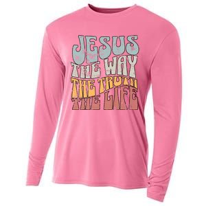 Jesus The Way Gospel Of John 14 6 Faith Cooling Performance Long Sleeve Crew