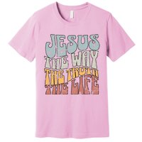 Jesus The Way Gospel Of John 14 6 Faith Premium T-Shirt