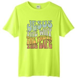 Jesus The Way Gospel Of John 14 6 Faith Tall Fusion ChromaSoft Performance T-Shirt