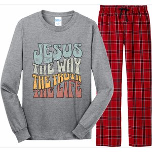 Jesus The Way Gospel Of John 14 6 Faith Long Sleeve Pajama Set