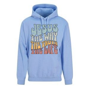 Jesus The Way Gospel Of John 14 6 Faith Unisex Surf Hoodie