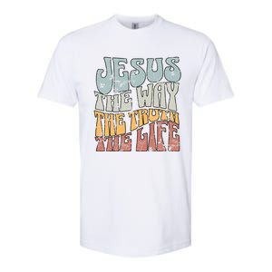 Jesus The Way Gospel Of John 14 6 Faith Softstyle CVC T-Shirt