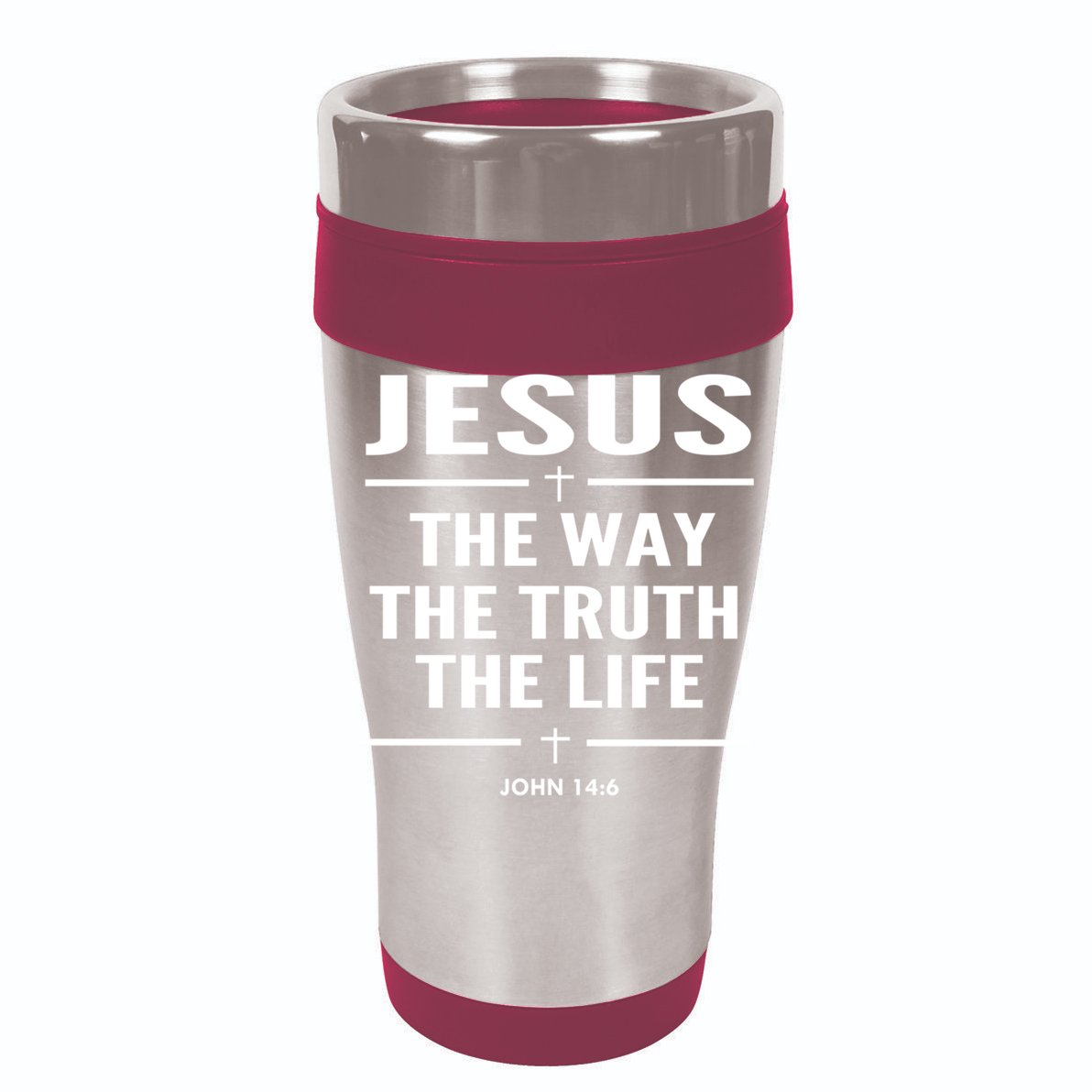 Jesus The Way The Truth The Life John 14:6 Bible Verse Gift Ladies PosiCharge Tri-Blend Wicking Tank