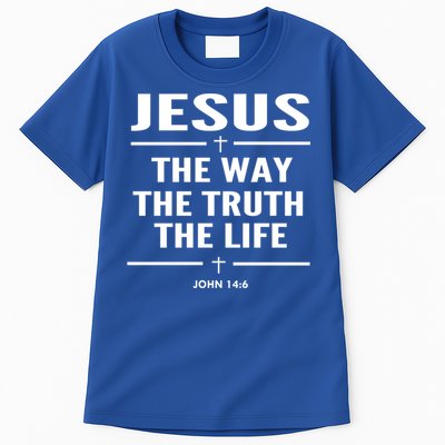 Jesus The Way The Truth The Life John 14:6 Bible Verse Gift Tall T-Shirt