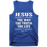 Jesus The Way The Truth The Life John 14:6 Bible Verse Gift Tank Top