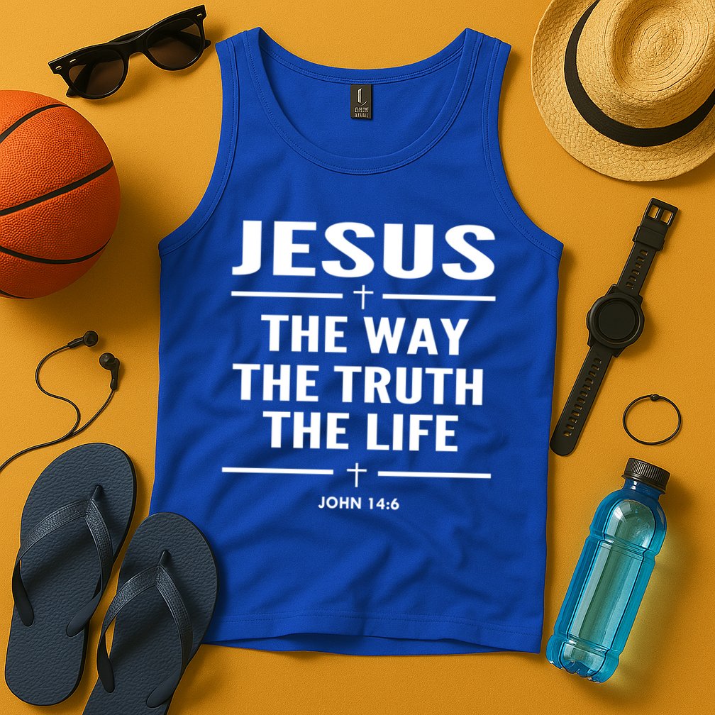 Jesus The Way The Truth The Life John 14:6 Bible Verse Gift Tank Top