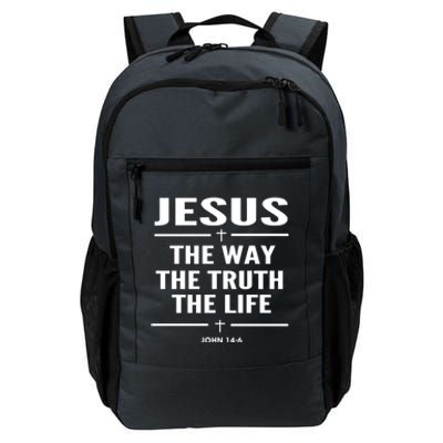 Jesus The Way The Truth The Life John 14:6 Bible Verse Gift Daily Commute Backpack