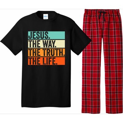 Jesus The Way Truth Life Bible Verse Christian Worship Pajama Set