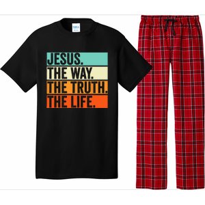 Jesus The Way Truth Life Bible Verse Christian Worship Pajama Set